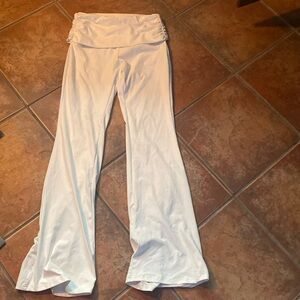 SHEIN white flair pants